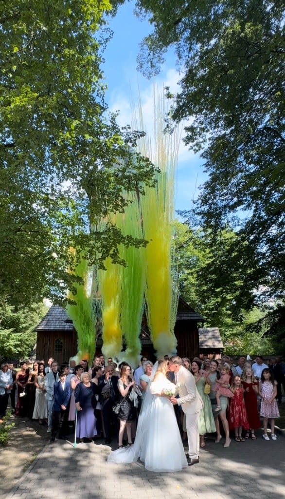 Miny dymne w Nowym Targu — realizacja